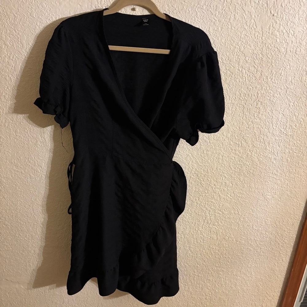 Women’s SHEIN Black Wrap Dress